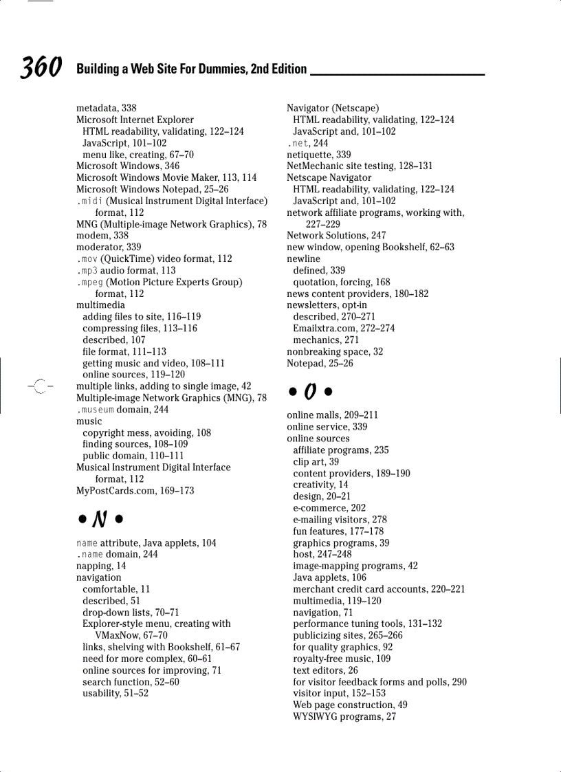 image for page Building a Web Site For Dummies 2nd Edition