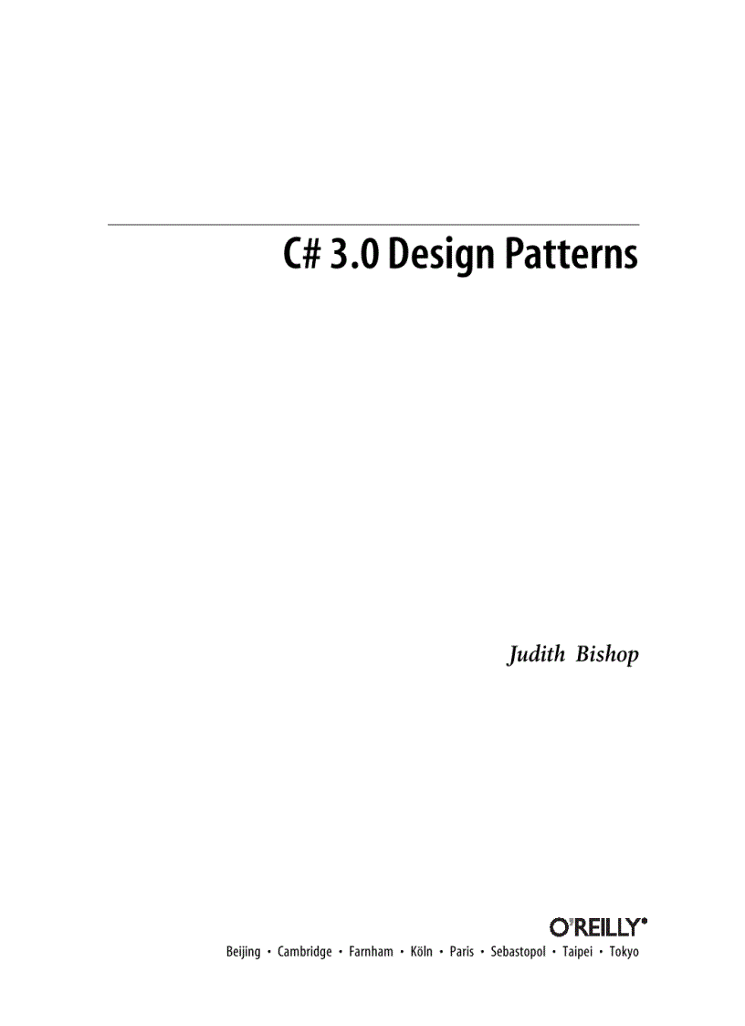 image for page C 3 0 Design Patterns Jan 2008