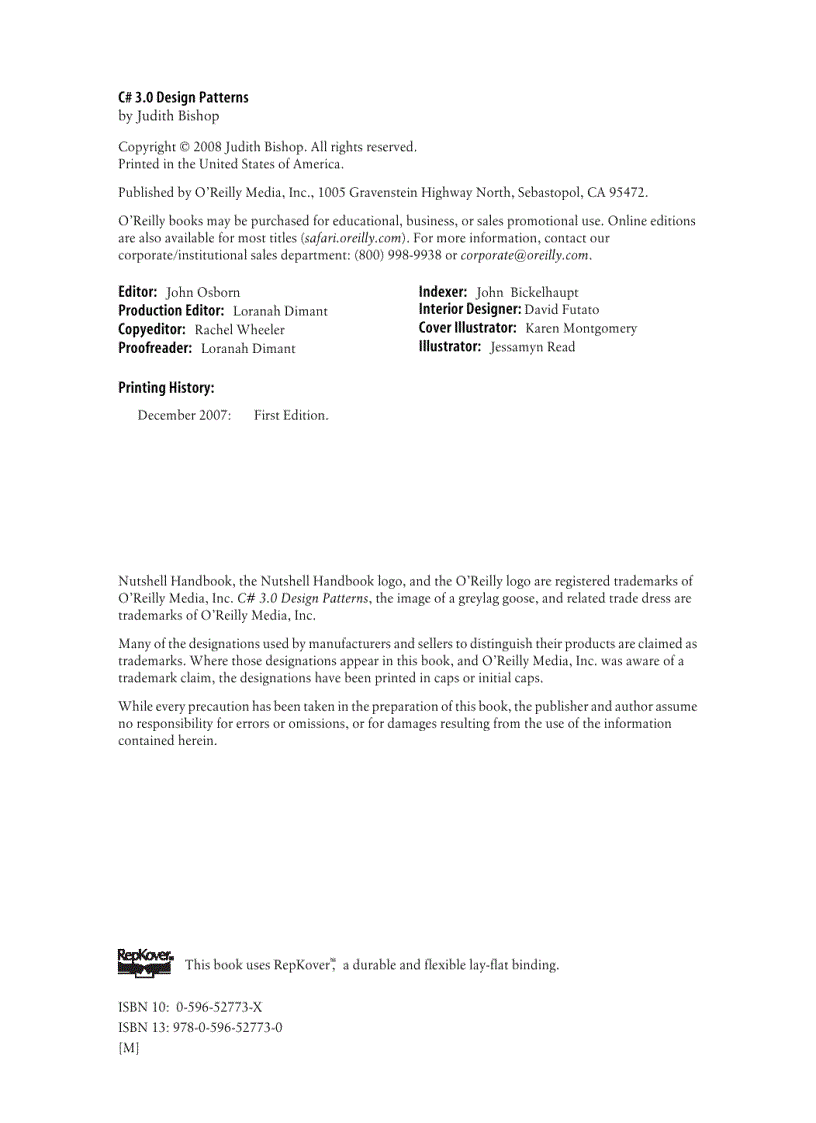 image for page C 3 0 Design Patterns Jan 2008