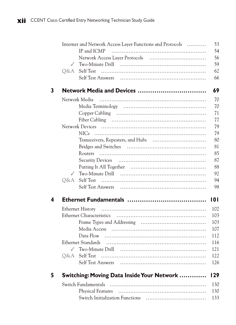image for page CCENT Cisco Certified Entry Networking Technician Study Guide