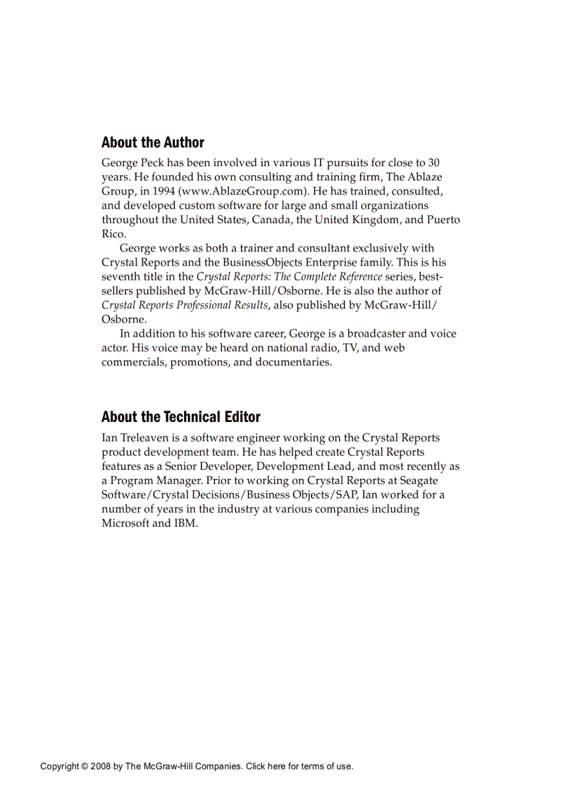 image for page Crystal Reports 2008 The Complete Reference Jun 2008