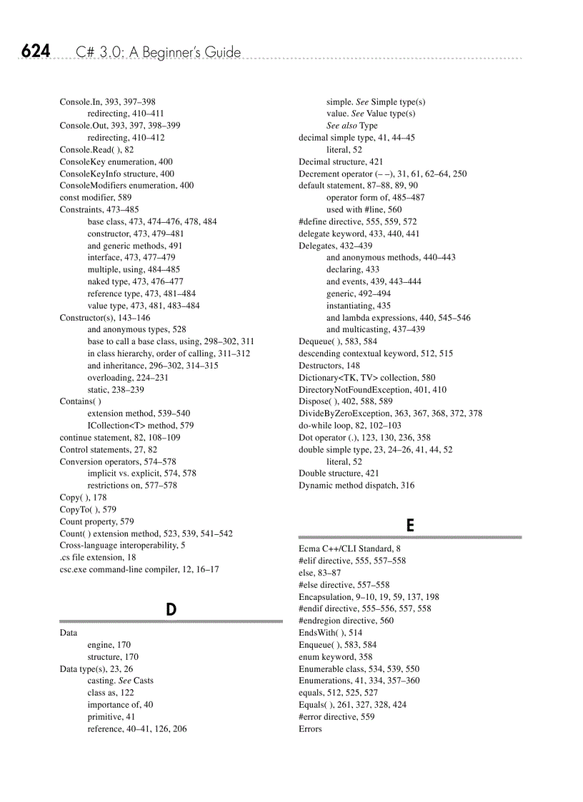 image for page CSharp 3 0 A Beginners Guide Aug 2008