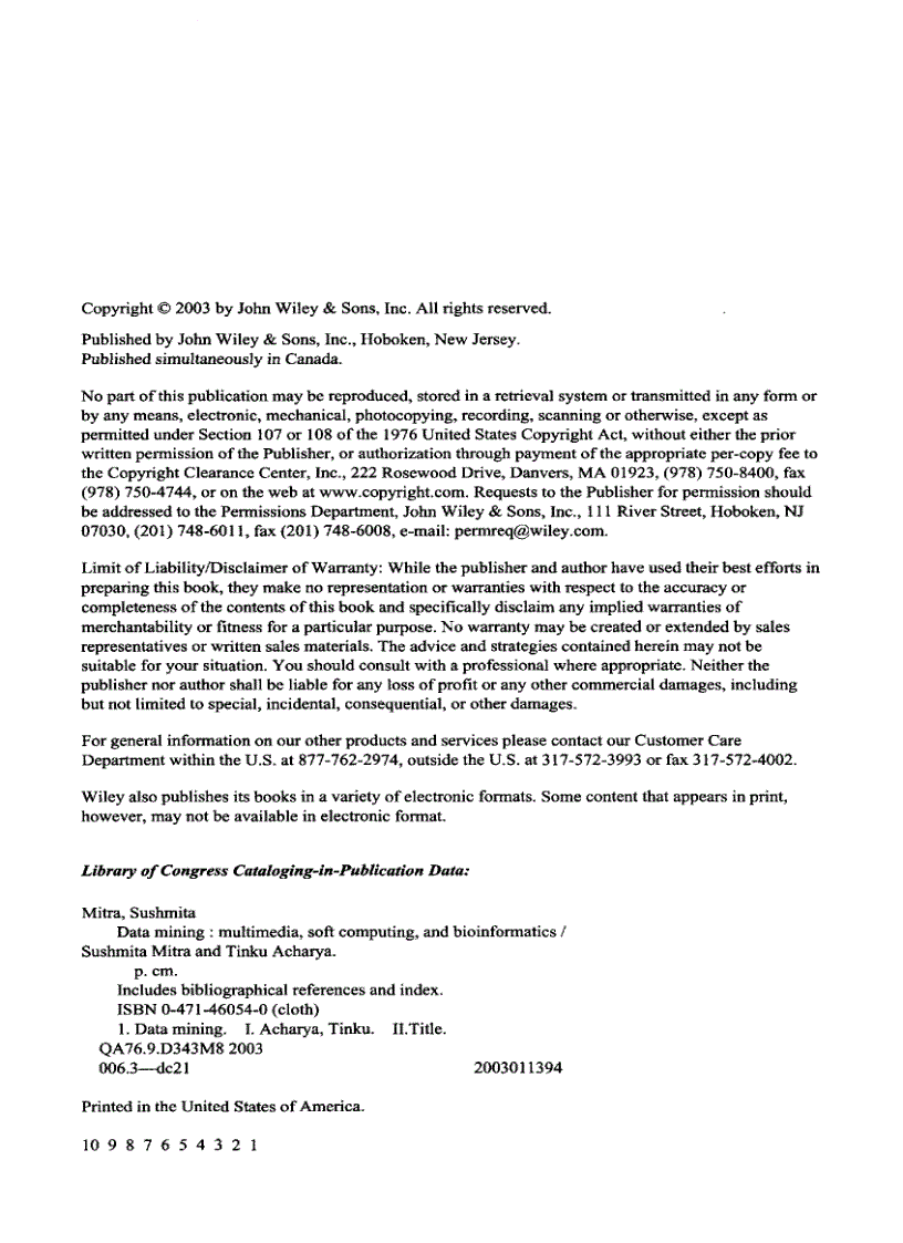 image for page Data Mining Multimedia