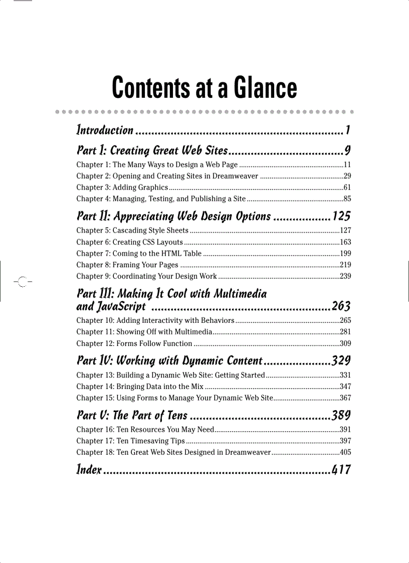 image for page Dreamweaver CS3 For Dummies