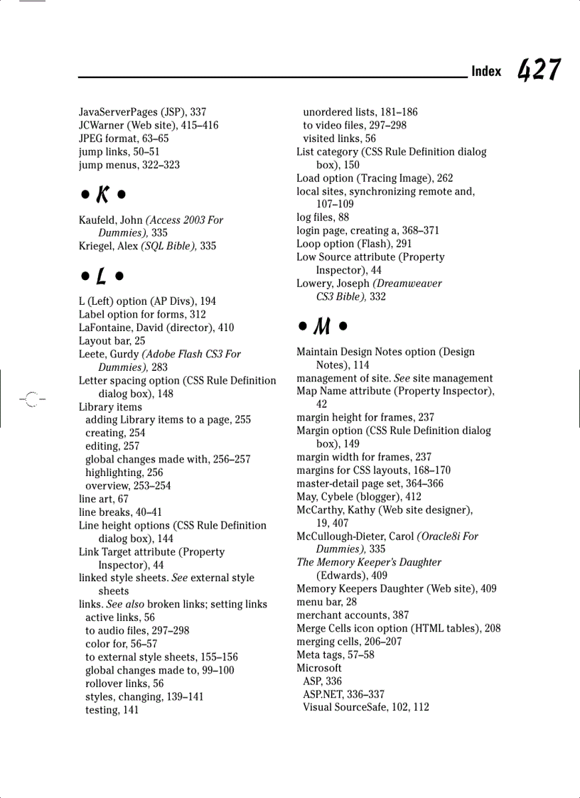 image for page Dreamweaver CS3 For Dummies