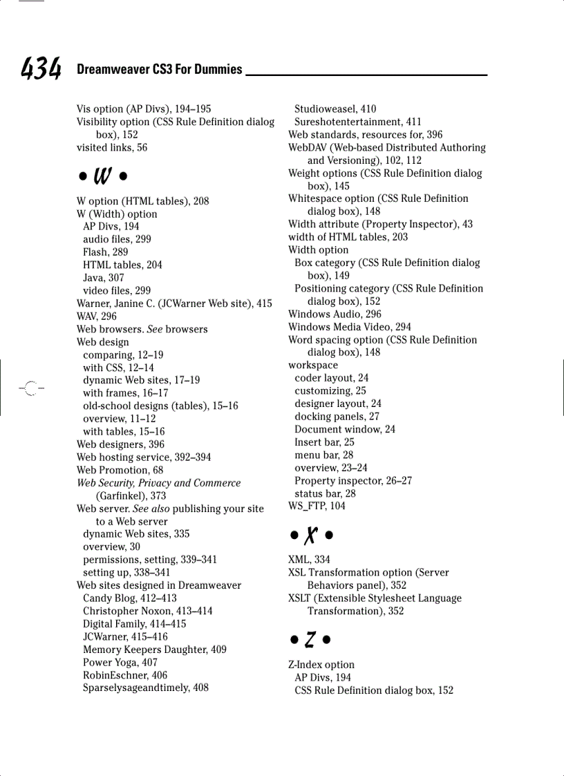 image for page Dreamweaver CS3 For Dummies