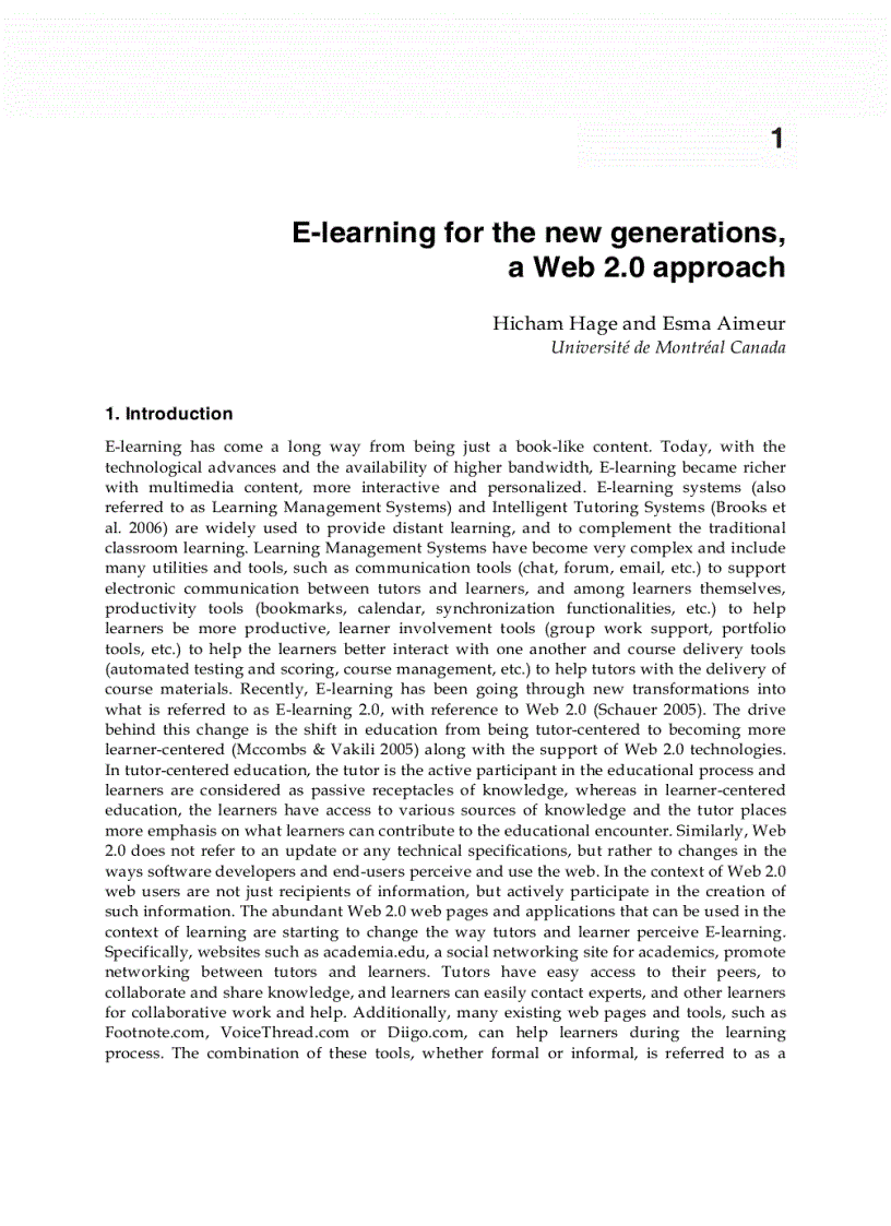 image for page E learning