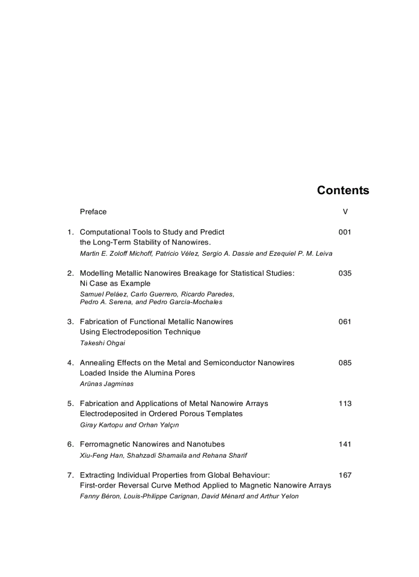 image for page Electrodeposited Nanowires and their Applications