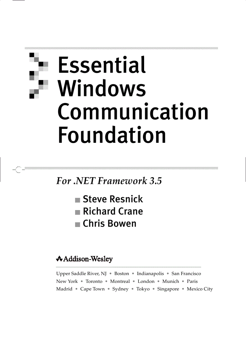 image for page Essential Windows Communication Foundation Feb 2008