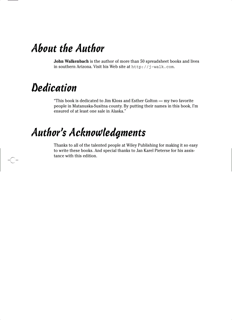 image for page Excel 2007 VBA Programming For Dummies