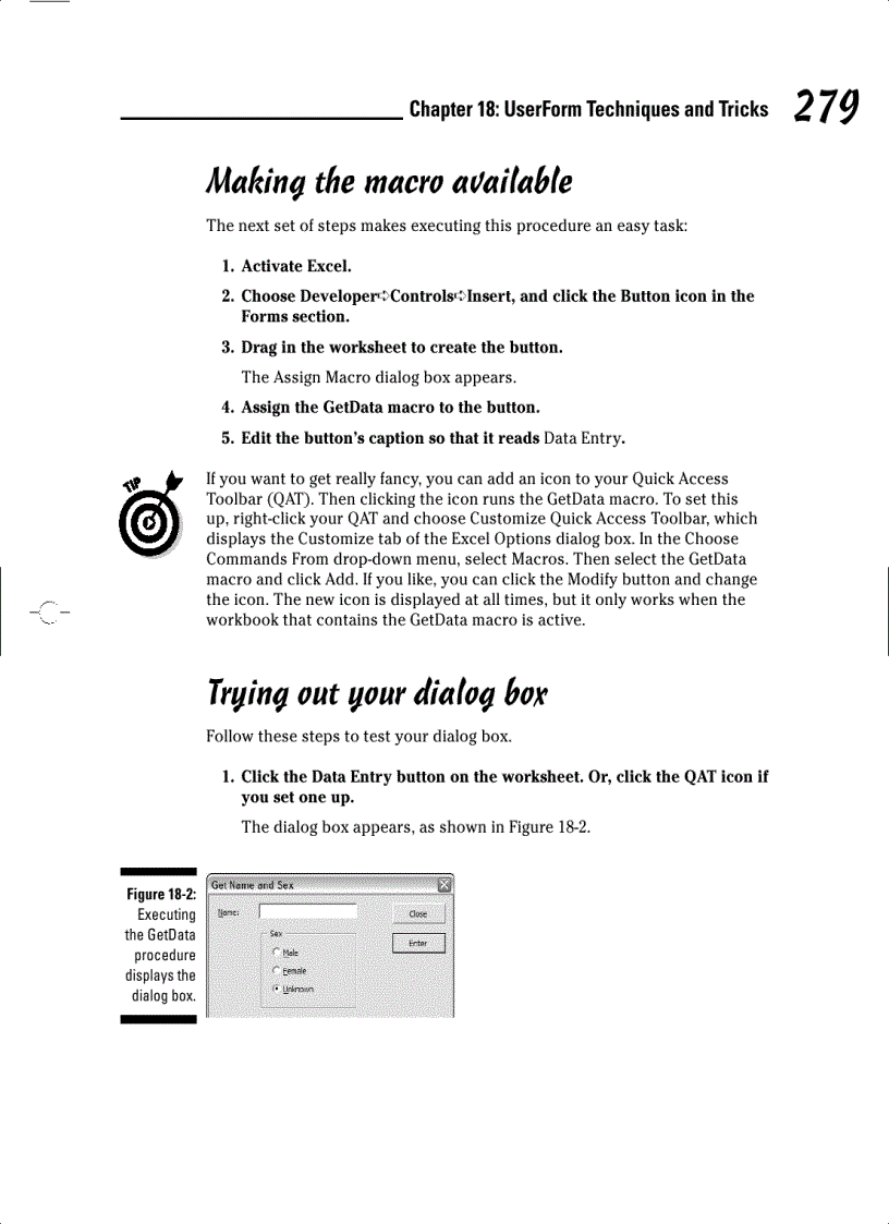 image for page Excel 2007 VBA Programming For Dummies