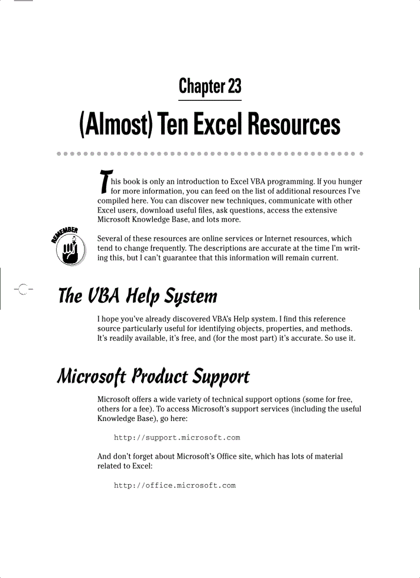 image for page Excel 2007 VBA Programming For Dummies