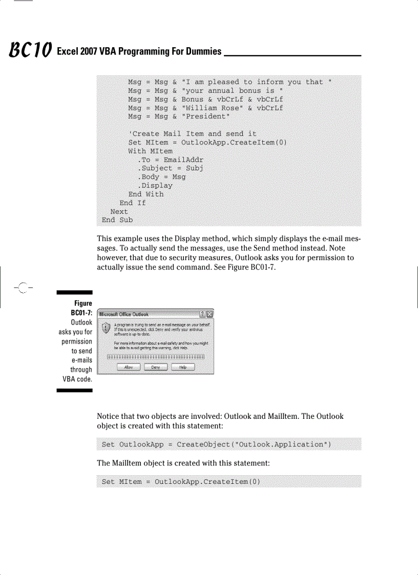 image for page Excel 2007 VBA Programming For Dummies