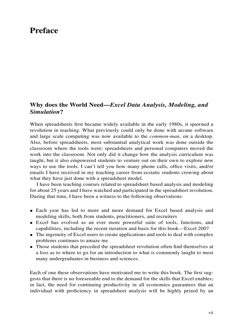 image for page Excel Data Analysis Modeling and Simulation