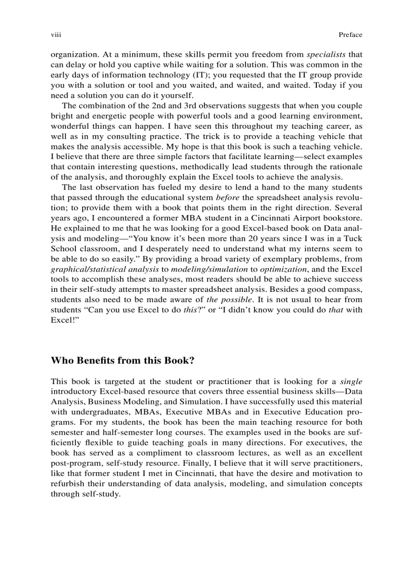 image for page Excel Data Analysis Modeling and Simulation