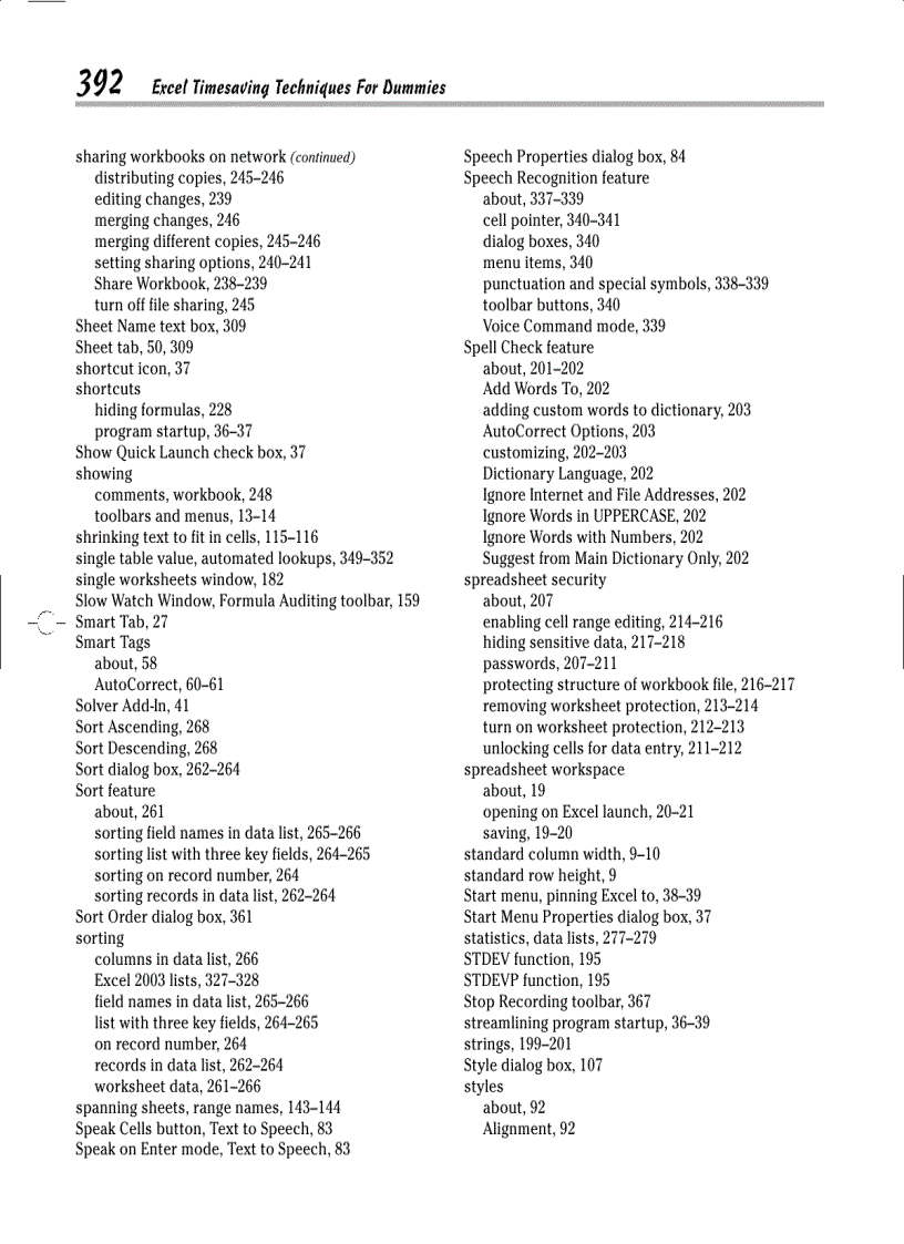 image for page Excel Timesaving Techniques For Dummies