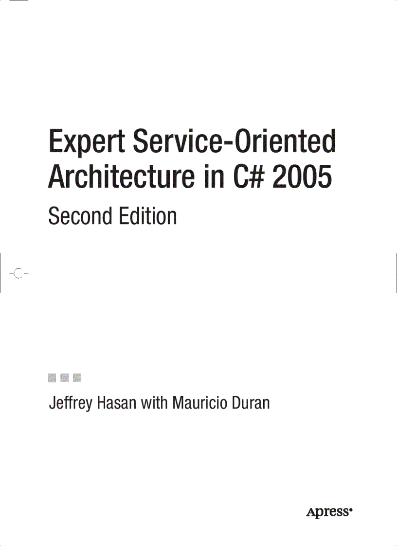 image for page Expert Service Oriented Architecture in C 2005 2nd Edition