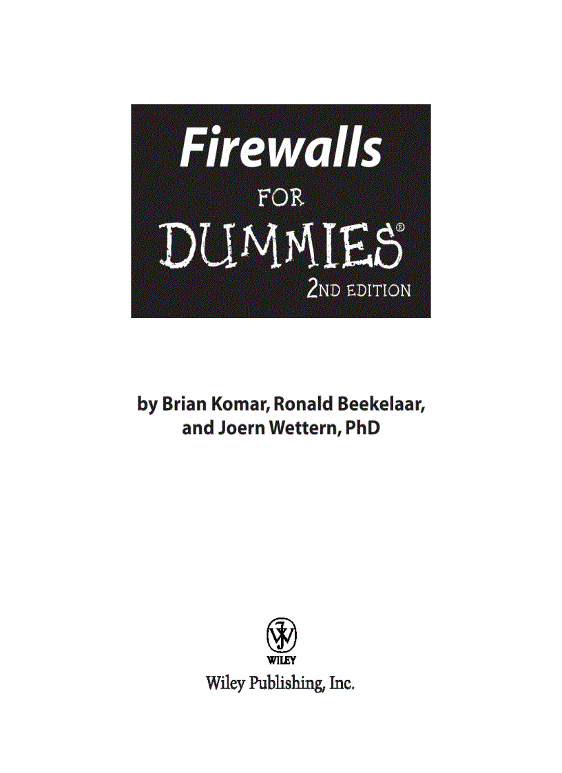 image for page Firewalls for Dummies 2nd Edition