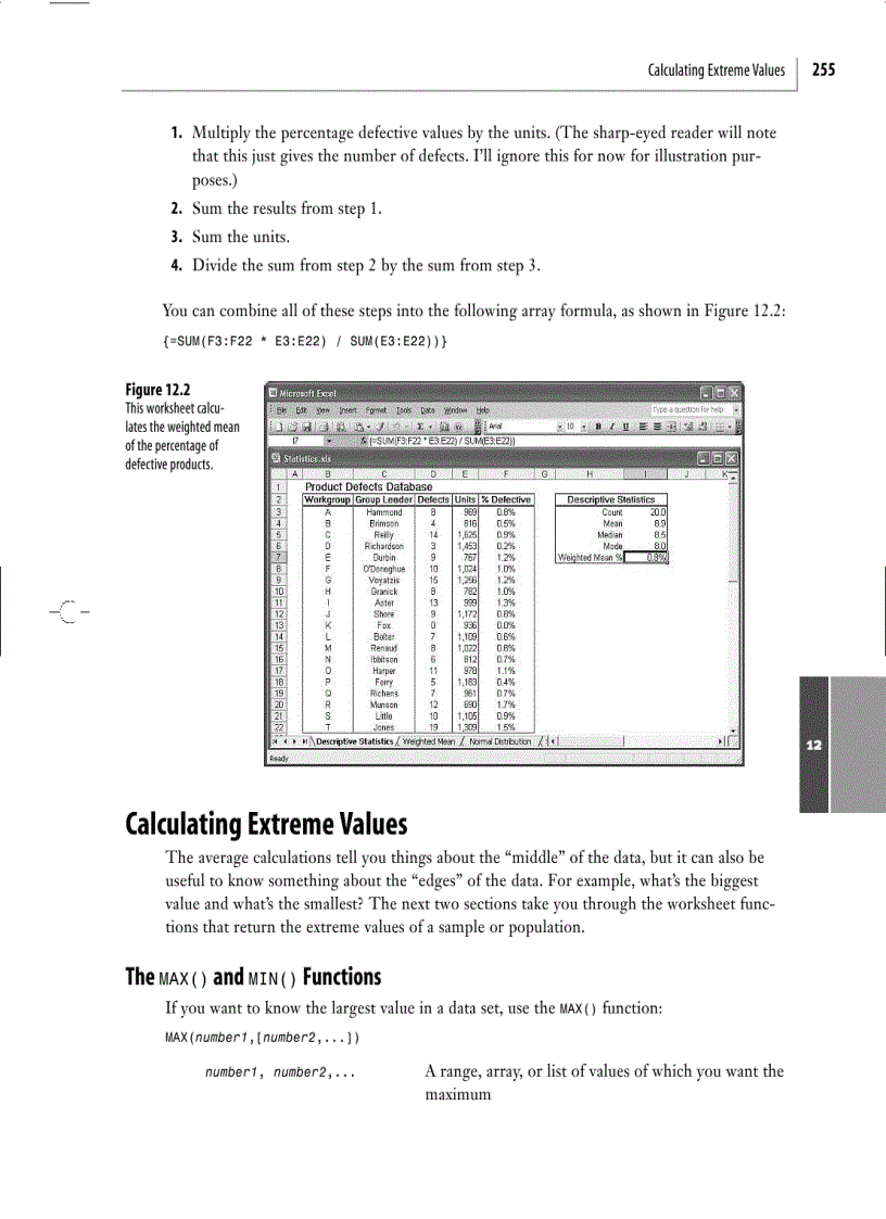 image for page Formulas and Functions with Microsoft Excel 2003