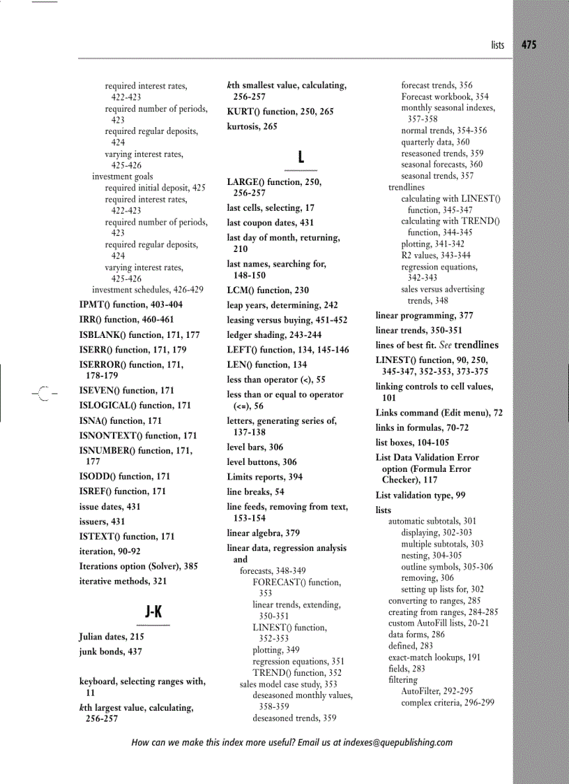 image for page Formulas and Functions with Microsoft Excel 2003