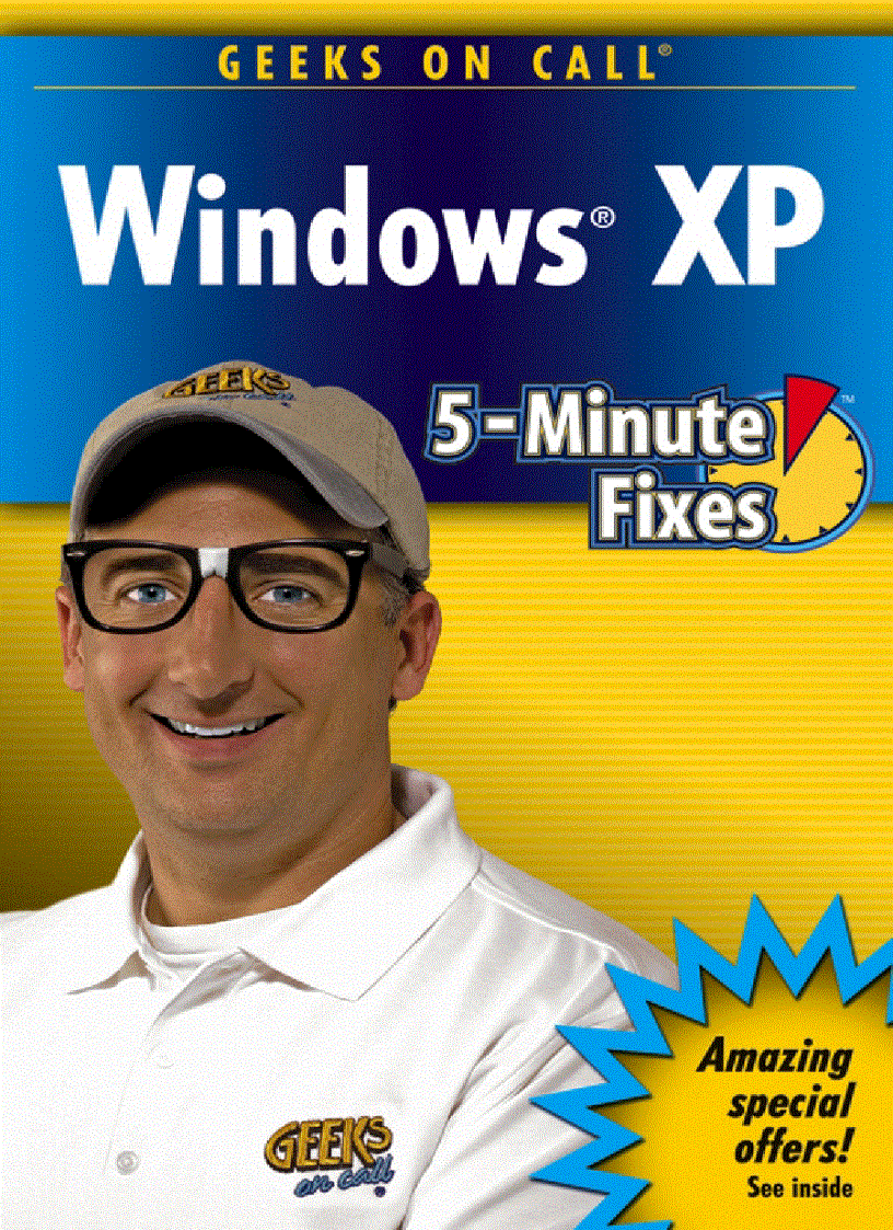 image for page Geeks On Call Windows XP 5 Minute Fixes