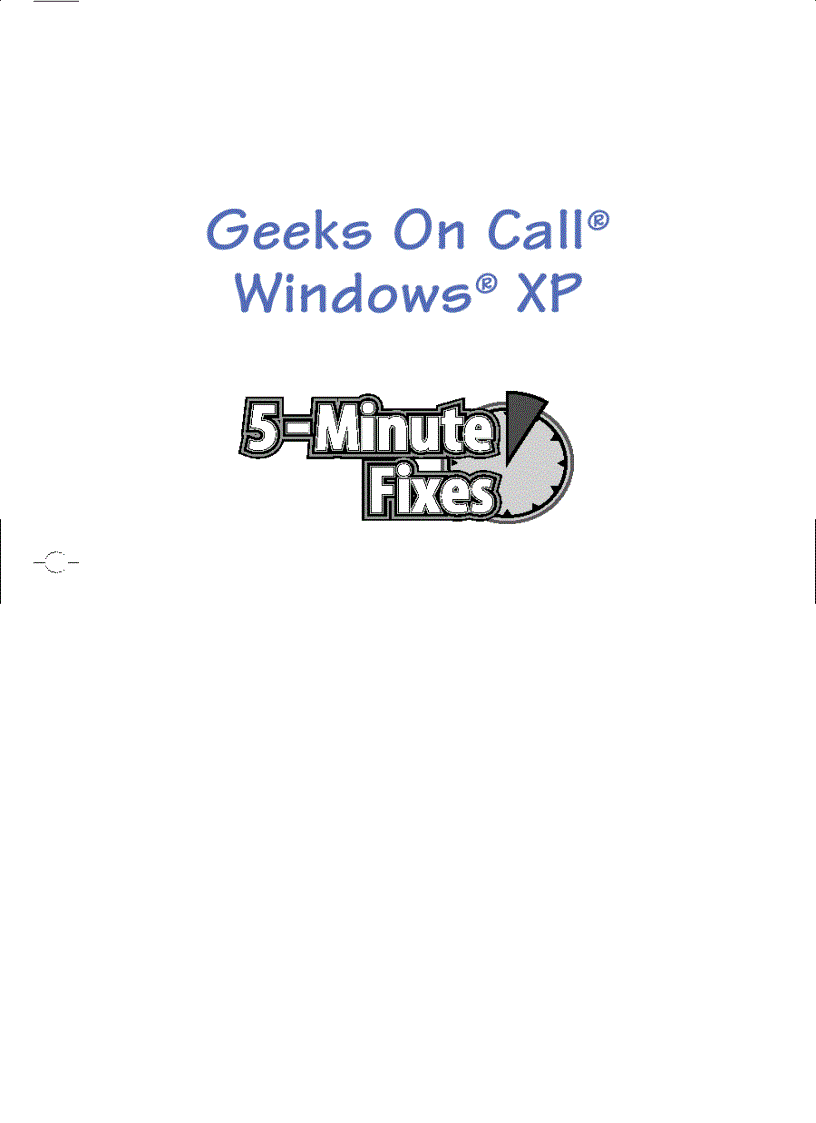 image for page Geeks On Call Windows XP 5 Minute Fixes