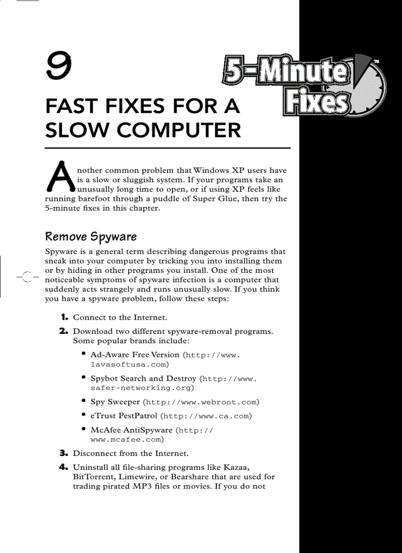 image for page Geeks On Call Windows XP 5 Minute Fixes