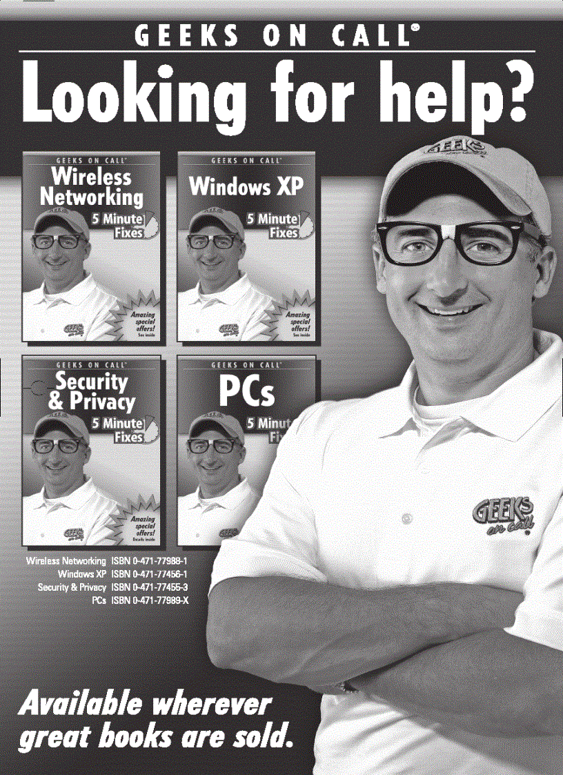 image for page Geeks On Call Windows XP 5 Minute Fixes