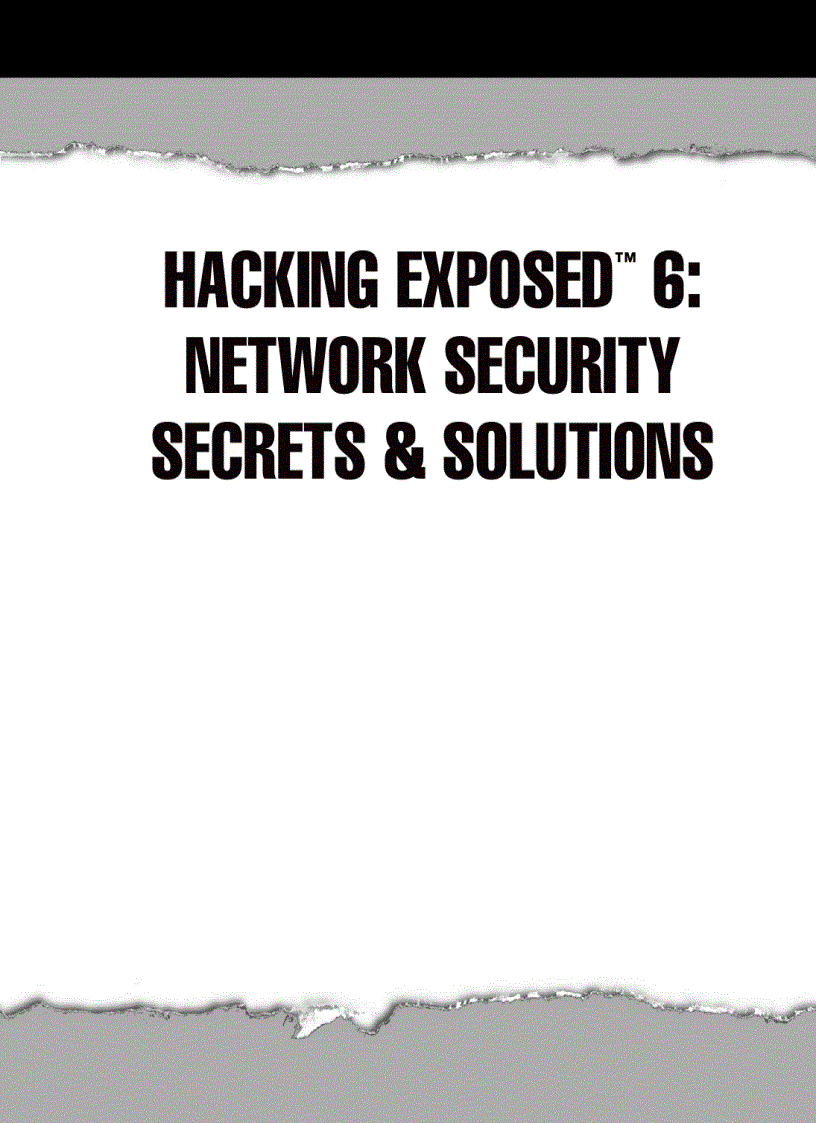 image for page Hacking Exposed 6 Network Security Secrets and Solutions