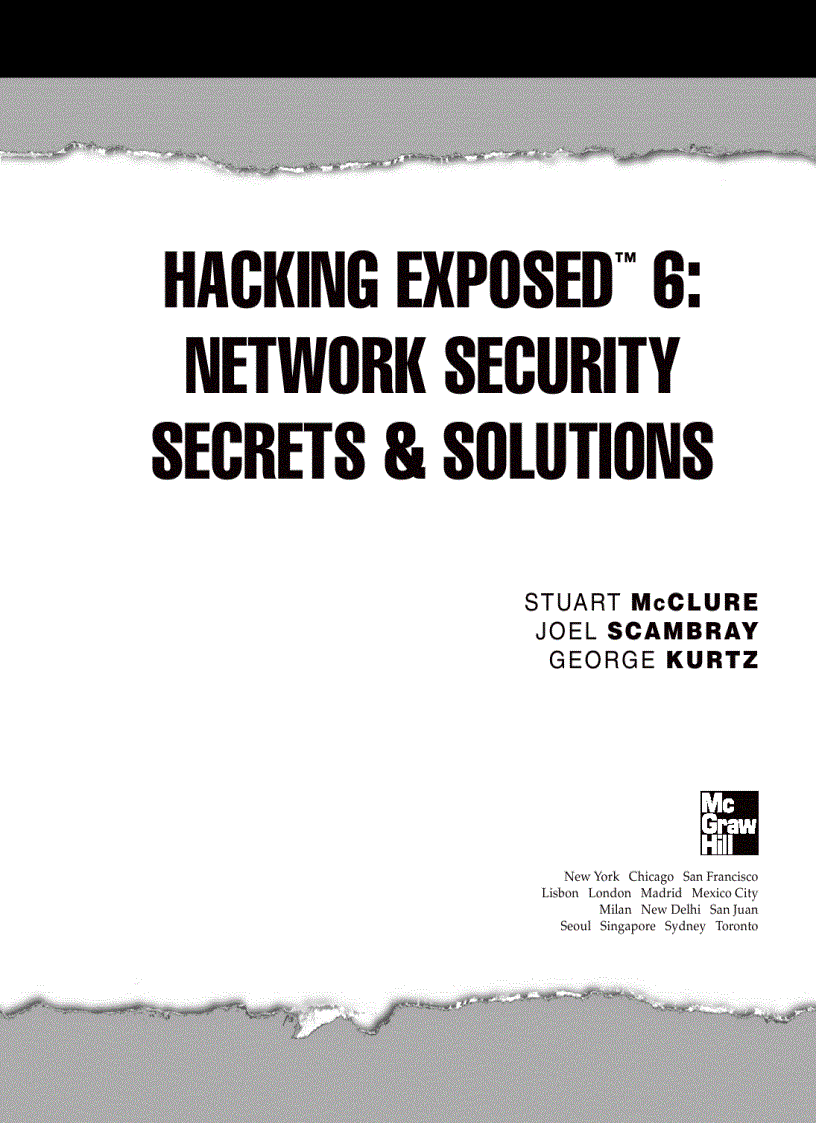 image for page Hacking Exposed 6 Network Security Secrets and Solutions