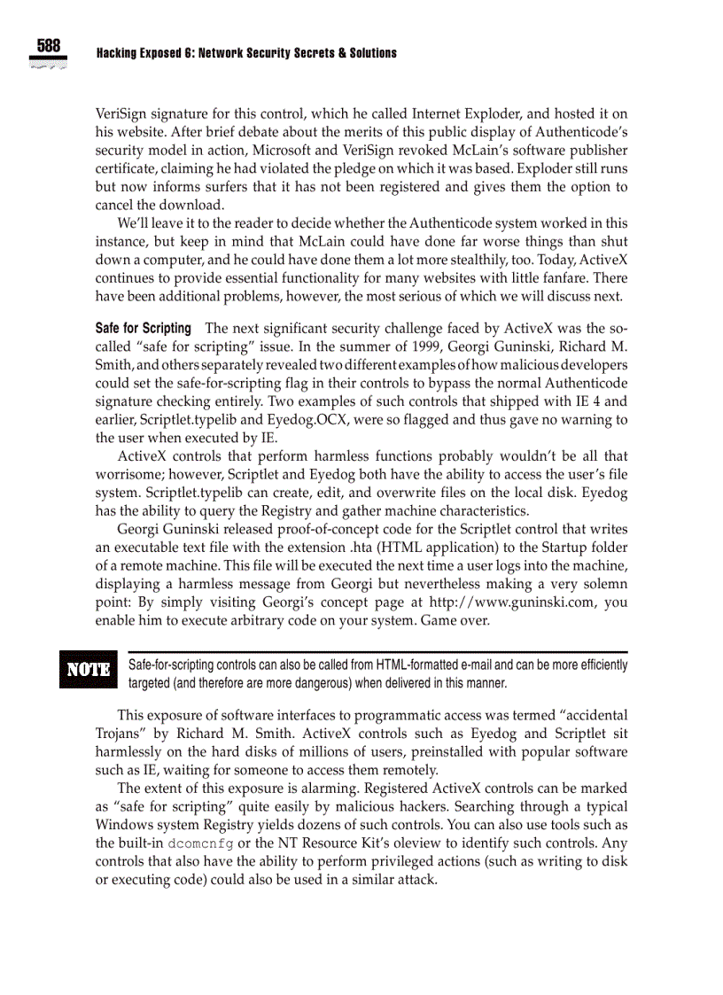 image for page Hacking Exposed 6 Network Security Secrets and Solutions