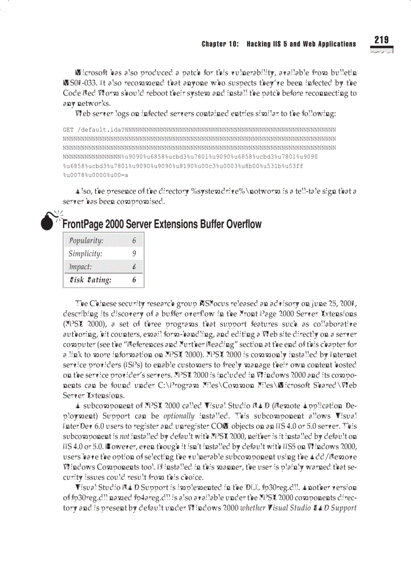 image for page Hacking Exposed Network Security Secrets and Solutions Third Edition