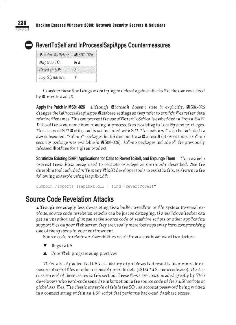 image for page Hacking Exposed Network Security Secrets and Solutions Third Edition