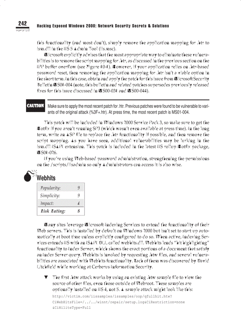 image for page Hacking Exposed Network Security Secrets and Solutions Third Edition