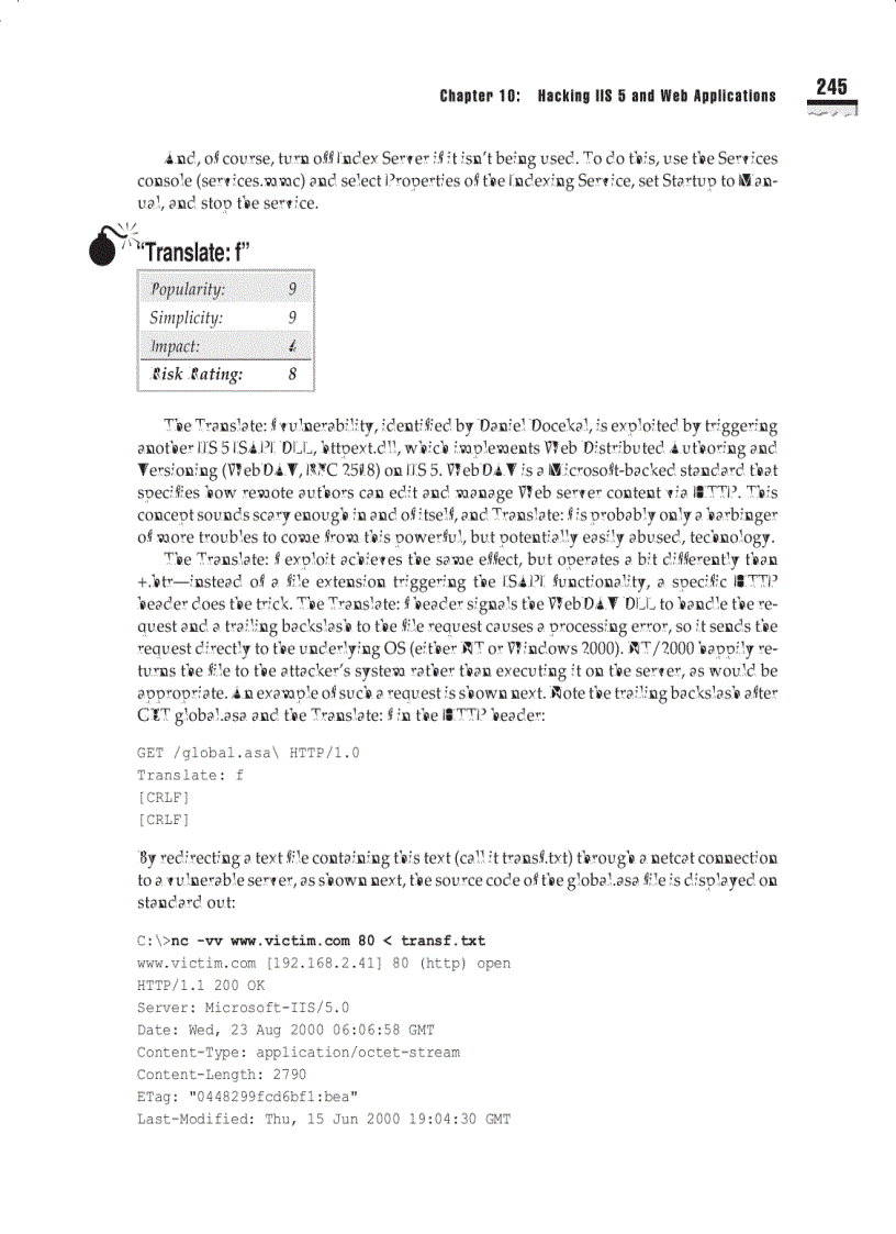 image for page Hacking Exposed Network Security Secrets and Solutions Third Edition