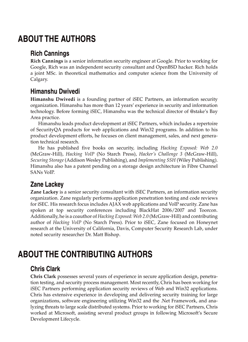 image for page Hacking Exposed Web 2 0 Security Secrets and Solutions Dec 2007