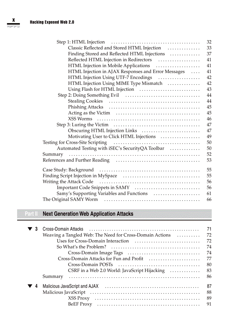 image for page Hacking Exposed Web 2 0 Security Secrets and Solutions Dec 2007