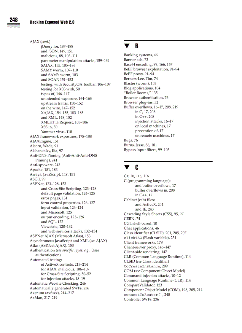 image for page Hacking Exposed Web 2 0 Security Secrets and Solutions Dec 2007