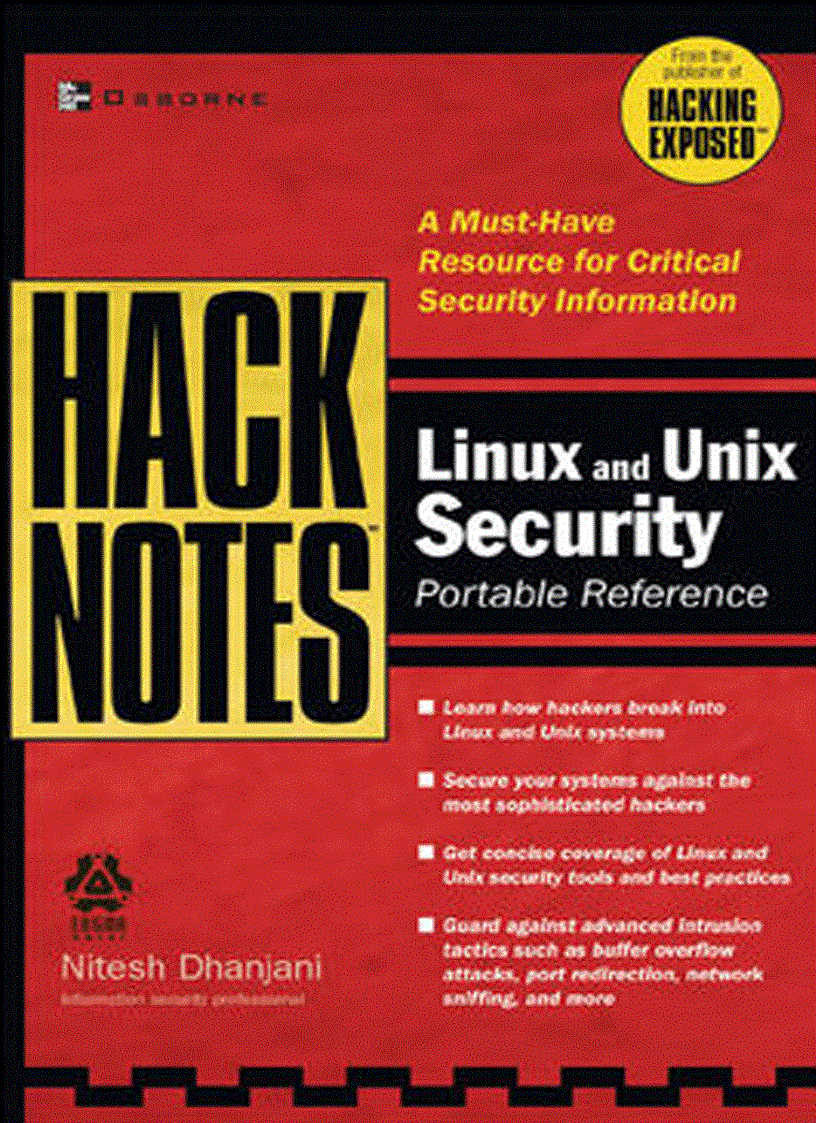 image for page HackNotes Linux and Unix Security Portable Reference