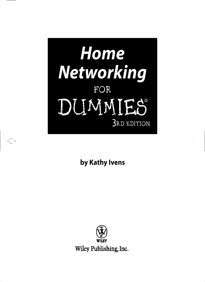 image for page Home Networking For Dummies 3rd Edition