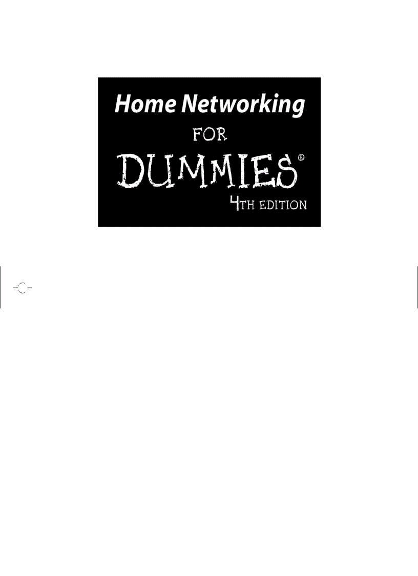image for page Home Networking For Dummies 4th Edition