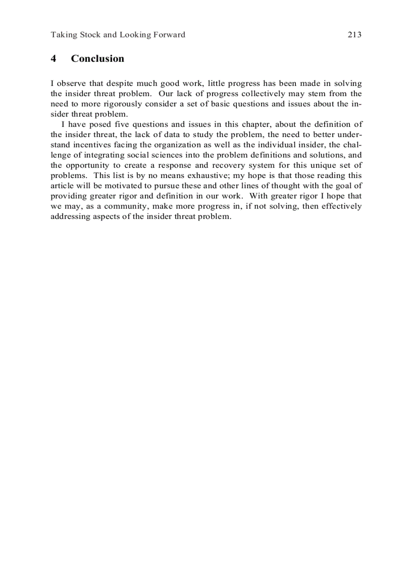 image for page Insider Attack and Cyber Security Beyond the Hacker Apr 2008