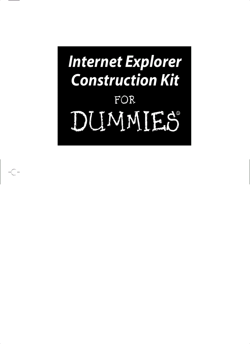 image for page Internet Explorer Construction Kit For Dummies