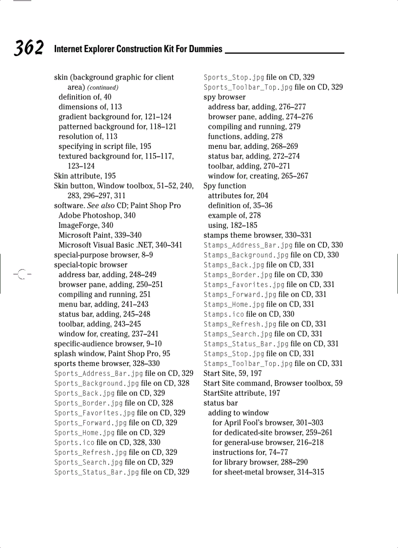 image for page Internet Explorer Construction Kit For Dummies