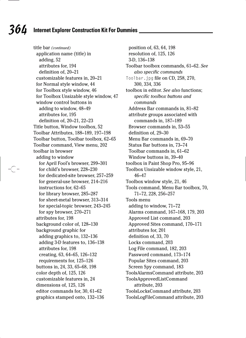 image for page Internet Explorer Construction Kit For Dummies