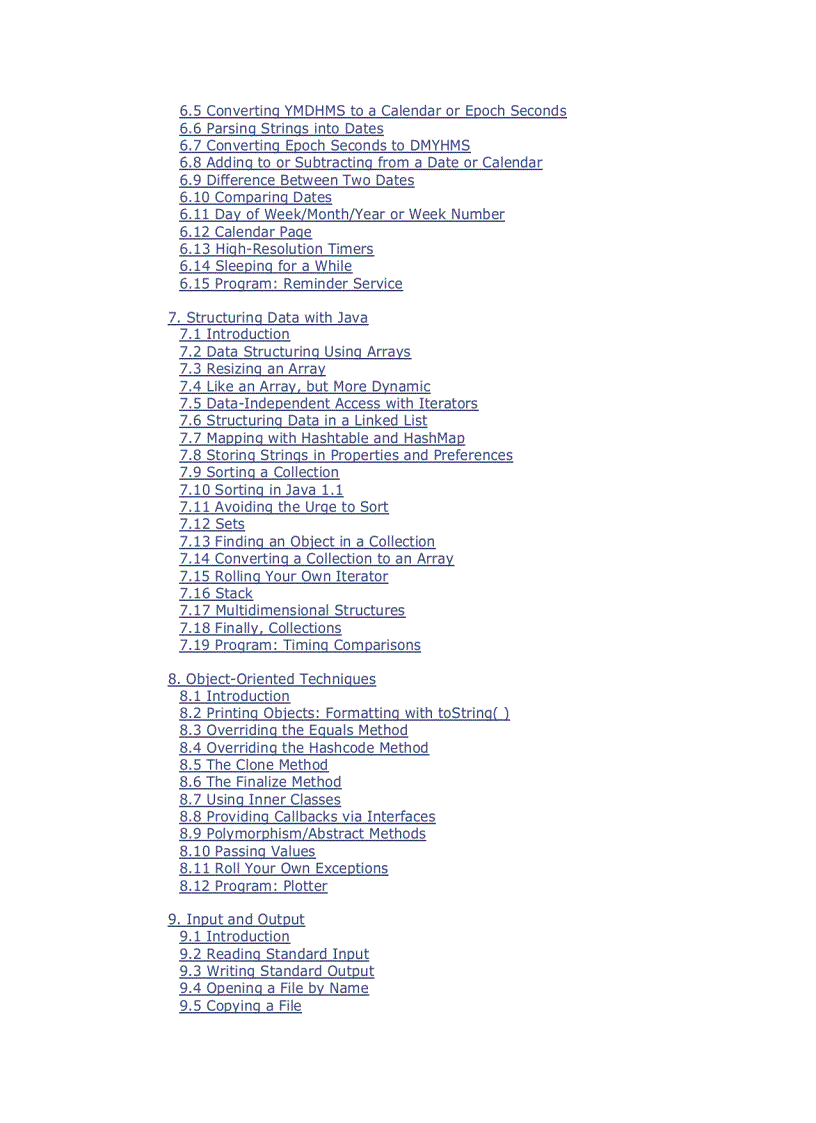 image for page Java Cookbook Jun 2001