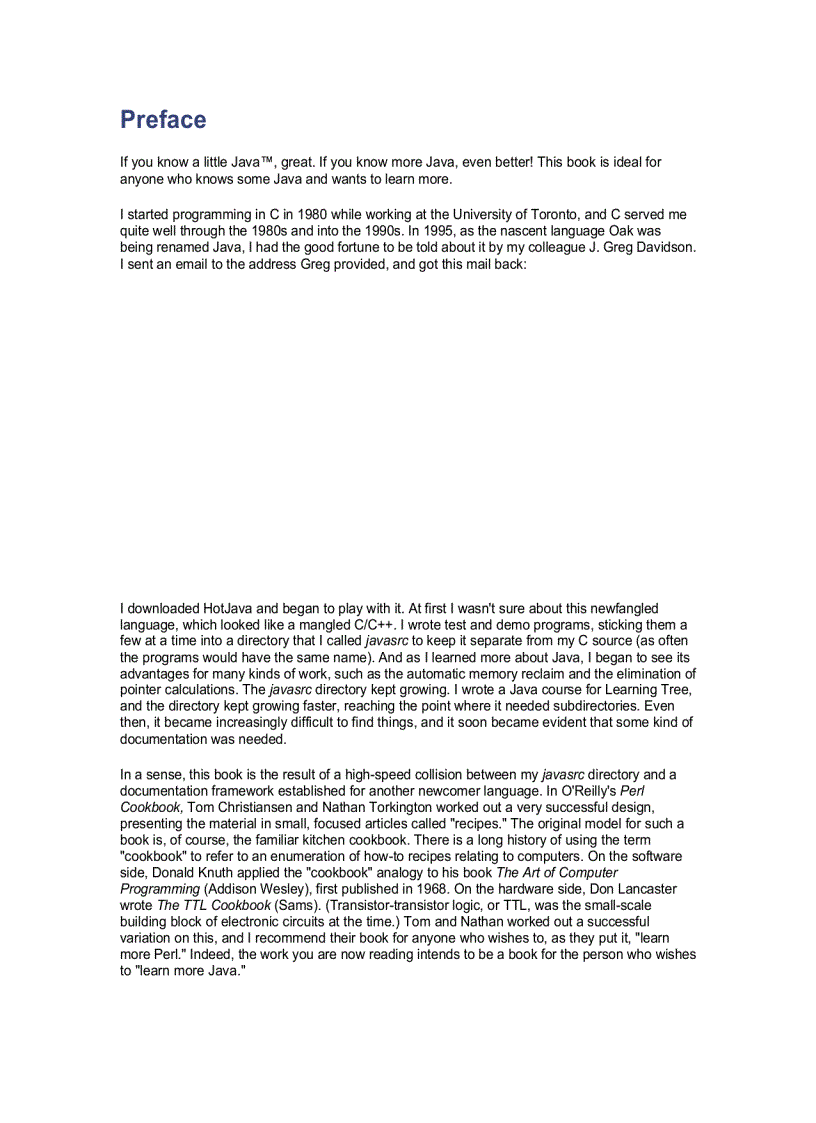 image for page Java Cookbook Jun 2001