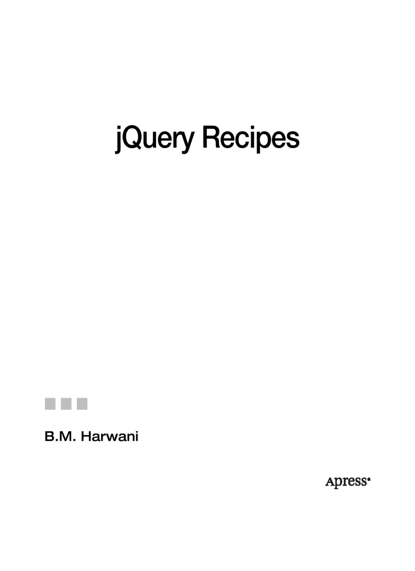 image for page jQuery Recipes