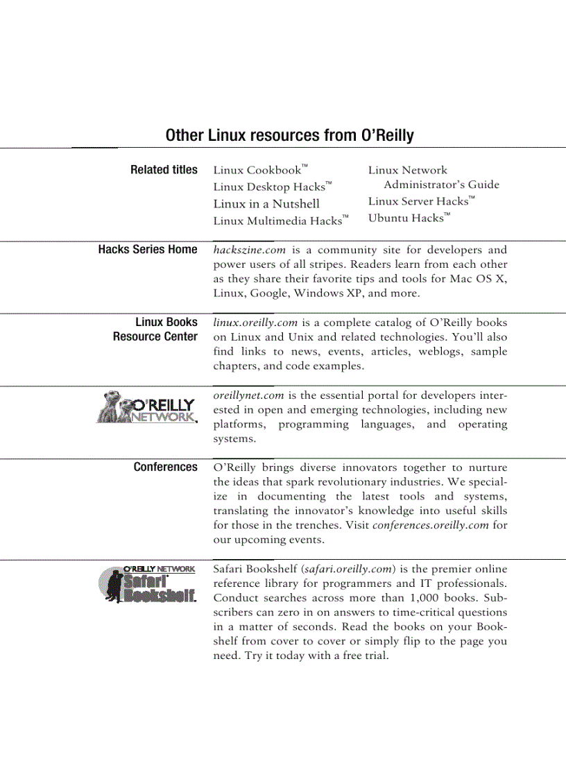 image for page Knoppix Hacks 2nd Edition Nov 2007