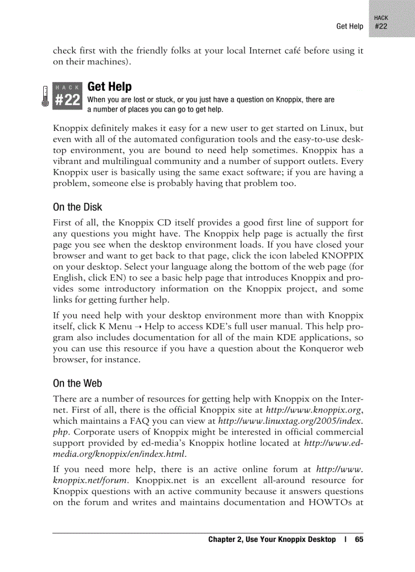 image for page Knoppix Hacks 2nd Edition Nov 2007